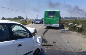 Incidente sulla Brindisi-San Vito, coinvolte due auto ed un autobus STP