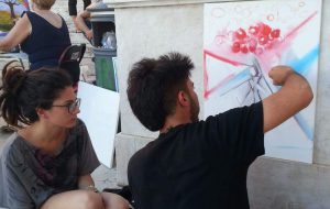 I ragazzi del Liceo Artistico alla manifestazione “Dona colore alla vita”
