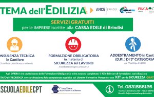 I Servizi Gratuiti offerti dal Sistema dell’Edilizia alle Imprese Edili iscritte alla Cassa Edile di Brindisi