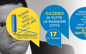Fratelli d’Italia in Piazza Vittoria per il referendum propositivo