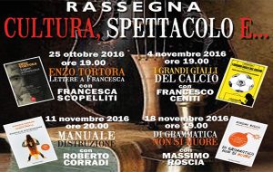 Da Enzo Tortora a Catena Fiorello. Parte il 25 ottobre la nuova attesa rassegna “Cultura, Spettacolo e..” della Taberna Libraria di Latiano