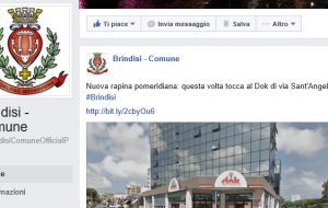 Spunta un articolo di SenzaColonneNews sull’account facebook ufficiale del Comune di Brindisi, Elefante: “al peggio non c’è mai fine”