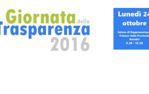 Oggi in Provincia la “Giornata della Trasparenza 2016”
