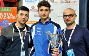 Pietro Rinaldi sul podio a Novara