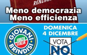 I Giovani di Forza Italia in piazza per il No al Referendum