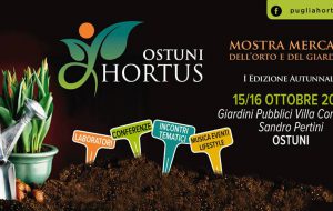 Tutto pronto ad Ostuni per Hortus, la mostra mercato dell’orto e del giardino
