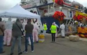 Sbarcata a Sant’Apollinare la “Topaz Responder”. A bordo 347 migranti