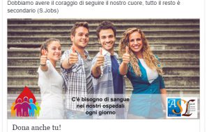 ASLBR: avviata la Campagna Donazione Sangue su Facebook