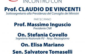 Il sottosegretario alla presidenza del Consiglio Claudio De Vincenti in visita a Brindisi