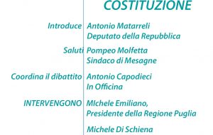 Emiliano, Matarrelli e Di Schiena dialogano sulla Costituzione