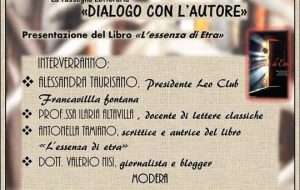 Dialogo con l’autore: Antonella Tamiano presenta “L’essenza di Etra”