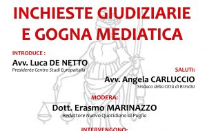 Inchieste giudiziarie e gogna mediatica: se ne discute venerdì a Palazzo Nervegna