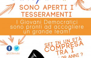 Aperta la campagna tesseramento dei Giovani Democratici di Brindisi