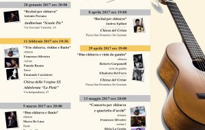 Rassegna musicale di chitarra classica con archi e fiati