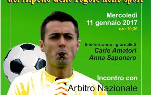 L’arbitro Di Bello incontra gli studenti dell’IISS De Marco Valzani