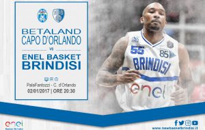 Capo d’Orlando-Brindisi in diretta streaming su NewBasketBrindisi.it