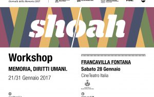 Sabato 28 workshop sulla Shoa al Cineteatro Italia di Francavilla Fontana