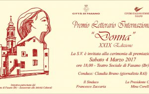 Sabato 4 al Teatro Sociale il 29^ Premio letterario internazionale “Donna”