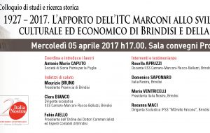 1927 – 2017. L’apporto dell’ITC Marconi allo sviluppo culturale ed economico di Brindisi e della sua provincia