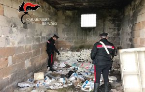 I Carabinieri trovano nascondiglio di oggetti rubati
