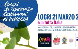 XXII giornata della memoria e dell’impegno: le iniziative della Scuola di Formazione Caponnetto