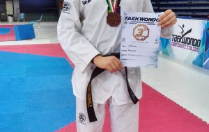 Il brindisino Gabriele Romano conquista la medaglia di bronzo ai campionati italiani juniores di Taekwondo