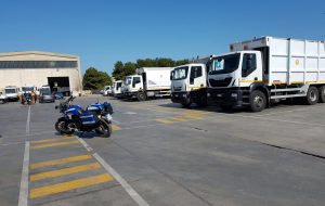 La PM di Brindisi controlla i mezzi della Ecologica Pugliese