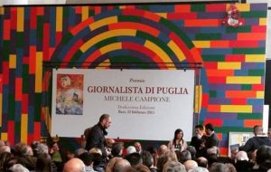 Domenica la cerimonia di consegna del premio Giornalista di Puglia “Michele Campione”