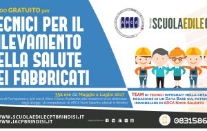 Aperte fino al 2 Maggio le iscrizioni al Bando gratuito per “tecnici per il rilevamento della salute dei fabbricati”
