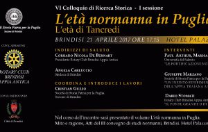 Venerdì a Brindisi incontro di studi su “l’età di Tancredi”