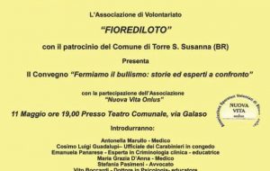 Fermiamo il bullismo: storie ed esperti a confronto a Torre Santa Susanna