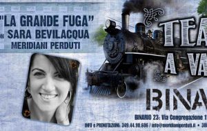 Teatri a Vapore: il 12 Maggio “la Grande Fuga” di e con Sara Bevilacqua