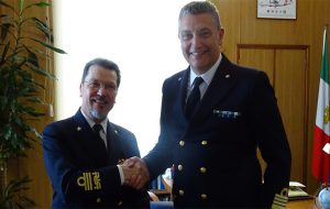 Il Comandante del Comando Marittimo Sud di Taranto visita la Capitaneria di Porto di Brindisi