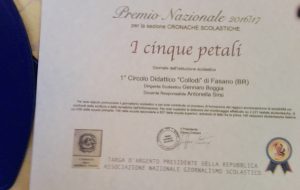 Gli alunni della scuola Collodi vincono la targa d’argento del Presidente della Repubblica
