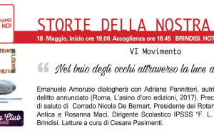 Storie della nostra storia: giovedì 18 Emanuele Amoruso dialoga con Adriana Pannitteri