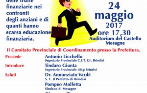 Truffe e raggiri: domani se ne parla a Mesagne