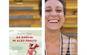 Sabato 10 giugno parte la programmazione di presentazioni letterarie di SUM con Simona Toma e il suo “Da domani mi alzo presto”