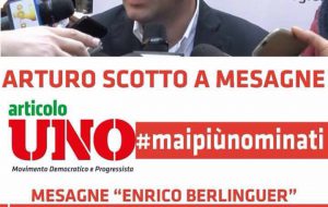 Art. 1 MDP: “siamo dalla parte della difesa, della dignità e dei diritti del lavoro”