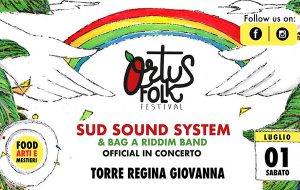 Stasera a Torre Regina Giovanna c’è l’Hortus Folk Festival, il format che mette insieme Romeo Livieri ed i Sud Sound System
