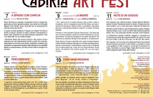 Tutto pronto a Mesagne per il Cabiria Art Fest, quando l’arte diventa spettacolo