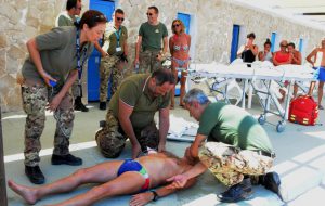 Punta Penna Grossa: esercitazione di salvataggio in mare