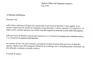 Immigrati a San Vito: Noi Con Salvini presenta interrogazione parlamentare