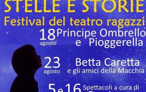 Oggi “Principe Ombrello e Pioggerella” apre “Stelle e Storie”, festival del teatro ragazzi
