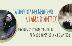 La tintoria nel Medioevo nel Parco Rupestre Lama D’Antico