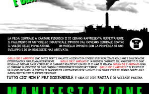 No al Carbone: le ragioni per partecipare alla manifestazione del 28 Ottobre
