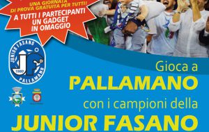 Domenica 8 ottobre in piazza Ciaia l’Open Day della Junior Fasano