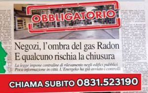 Il gas Radon minaccia per i commercianti. Le raccomandazioni di Confesercenti e l’avvio dei controlli