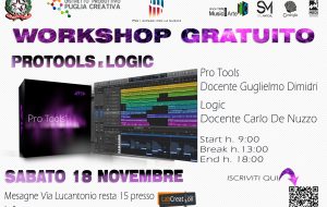 Sabato 18 al Lab Creation workshop gratuito di Pro Tools & Logic