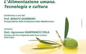 A Mesagne il  prof. Renato Guerriero parlerà di “Alimentazione umana. Tecnologia e cultura”
