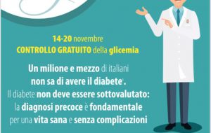 DiaDay prima campagna nazionale di prevenzione del diabete: in farmacia dal 14 al 20 novembre controllo gratuito della glicemia